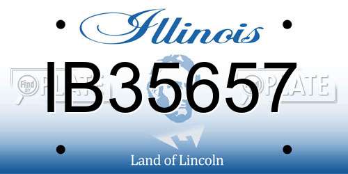 IB35657 Illinois License Plate