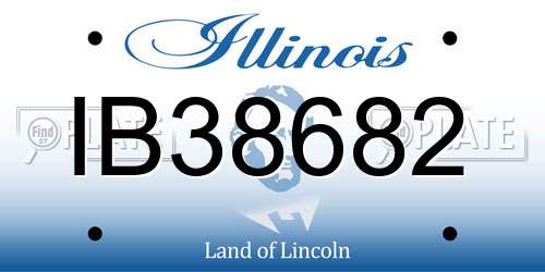 IB38682 Illinois License Plate