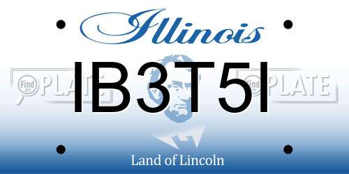 IB3T5I Illinois License Plate