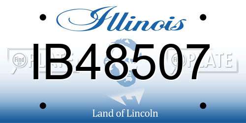 IB48507 Illinois License Plate