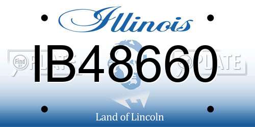 IB48660 Illinois License Plate