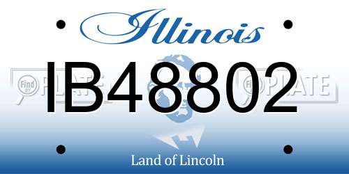 IB48802 Illinois License Plate