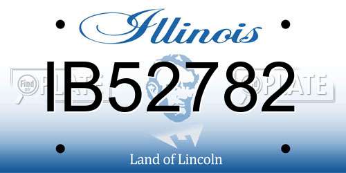 IB52782 Illinois License Plate