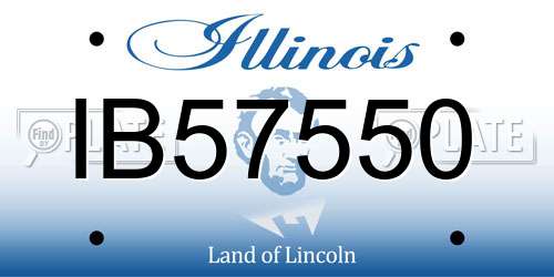 IB57550 Illinois License Plate