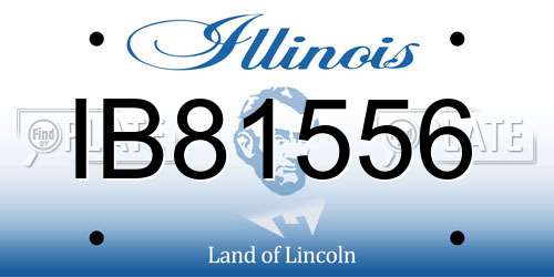 IB81556 Illinois License Plate