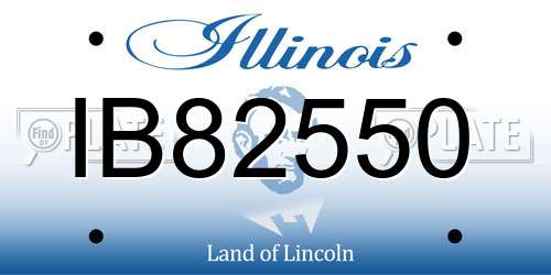 IB82550 Illinois License Plate