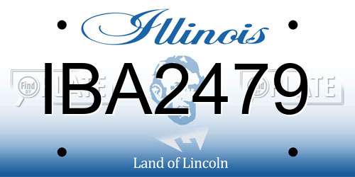 IBA2479 Illinois License Plate
