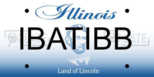 IBATIBB Illinois License Plate