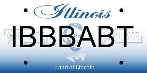 IBBBABT Illinois License Plate