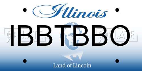 IBBTBBO Illinois License Plate