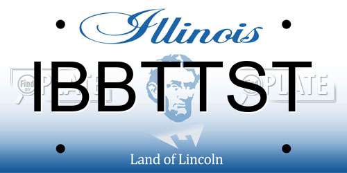 IBBTTST Illinois License Plate