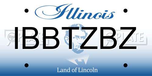 IBBTZBZ Illinois License Plate
