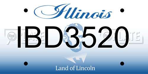 IBD3520 Illinois License Plate