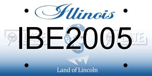 IBE2005 Illinois License Plate