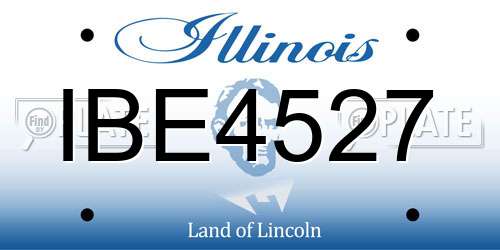 IBE4527 Illinois License Plate