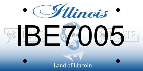 IBE7005 Illinois License Plate
