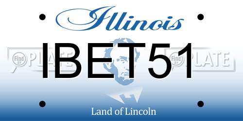 IBET51 Illinois License Plate