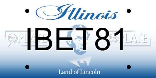 IBET81 Illinois License Plate