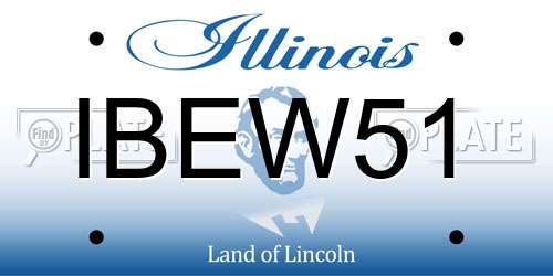 IBEW51 Illinois License Plate