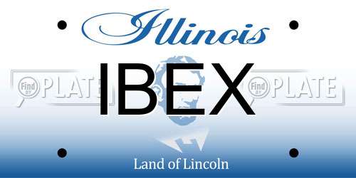 IBEX Illinois License Plate