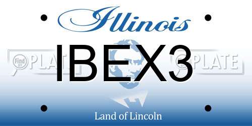 IBEX3 Illinois License Plate