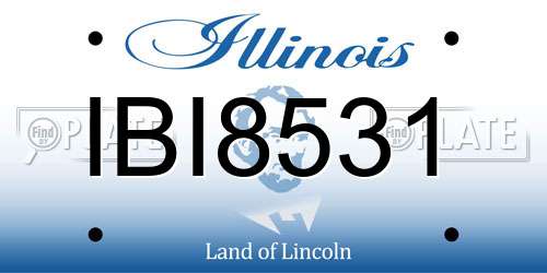 IBI8531 Illinois License Plate