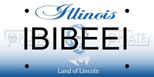 IBIBEEI Illinois License Plate