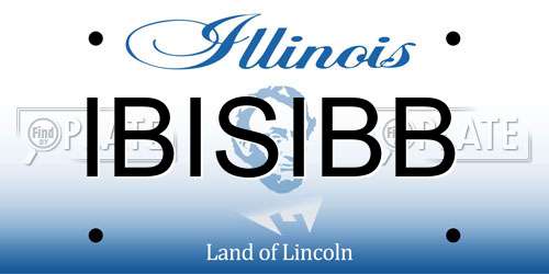 IBISIBB Illinois License Plate