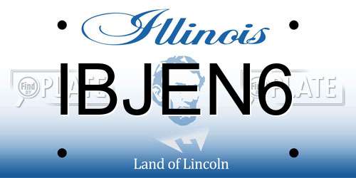 IBJEN6 Illinois License Plate
