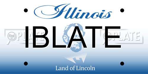 IBLATE Illinois License Plate