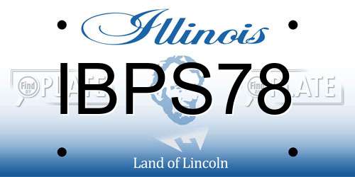 IBPS78 Illinois License Plate
