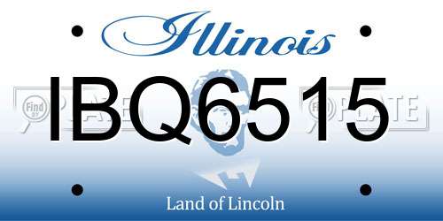 IBQ6515 Illinois License Plate