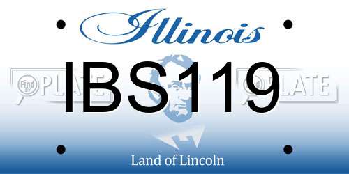 IBS119 Illinois License Plate