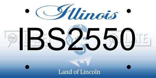 IBS2550 Illinois License Plate