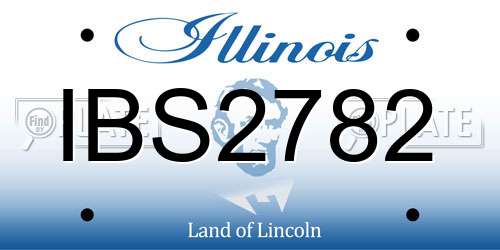 IBS2782 Illinois License Plate