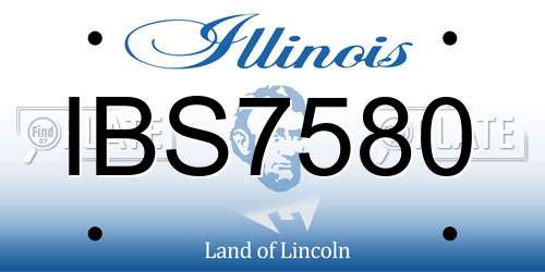 IBS7580 Illinois License Plate