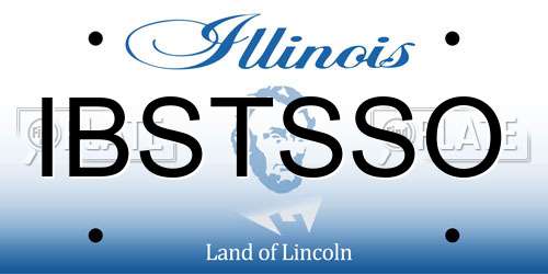 IBSTSSO Illinois License Plate
