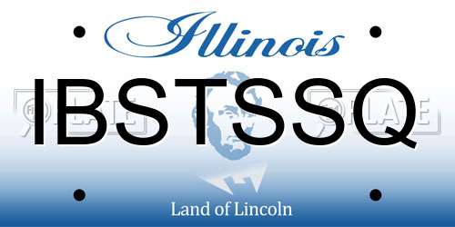 IBSTSSQ Illinois License Plate