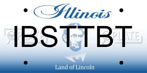 IBSTTBT Illinois License Plate