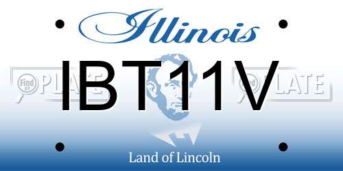 IBT11V Illinois License Plate