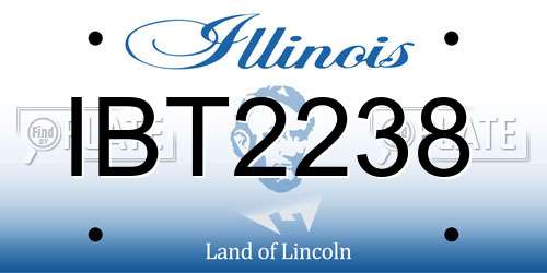 IBT2238 Illinois License Plate