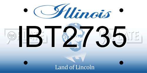 IBT2735 Illinois License Plate