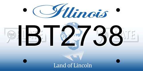 IBT2738 Illinois License Plate
