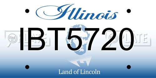 IBT5720 Illinois License Plate