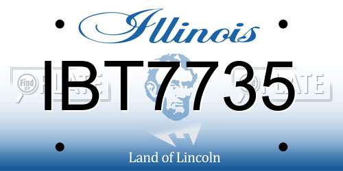 IBT7735 Illinois License Plate