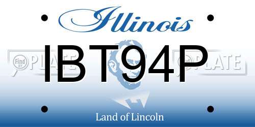 IBT94P Illinois License Plate