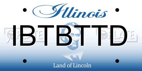 IBTBTTD Illinois License Plate