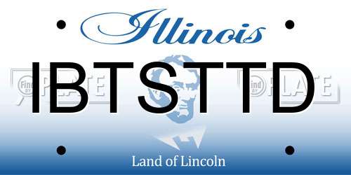 IBTSTTD Illinois License Plate