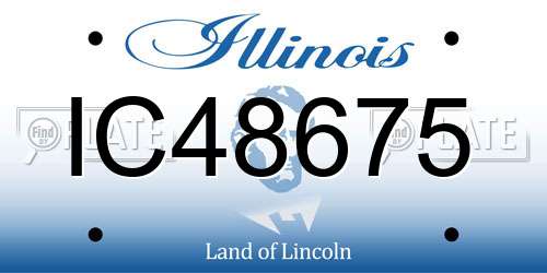 IC48675 Illinois License Plate