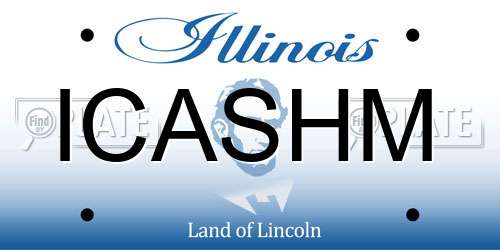 ICASHM Illinois License Plate